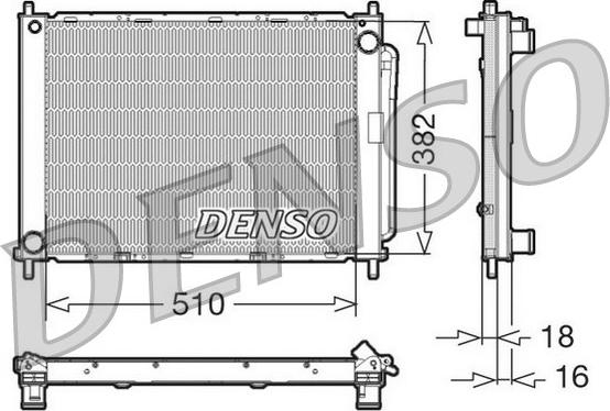 Denso DRM23100 - Модуль охлаждения autosila-amz.com