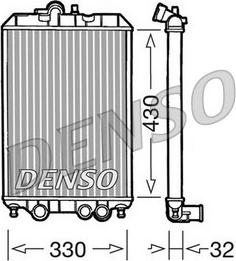 Denso DRM22002 - Радиатор, охлаждение двигателя autosila-amz.com