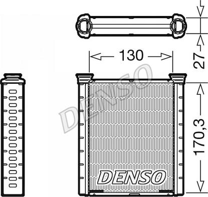 Denso DRR46001 - Теплообменник, отопление салона autosila-amz.com