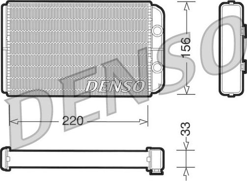 Denso DRR09090 - Теплообменник, отопление салона autosila-amz.com