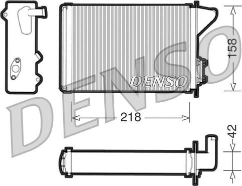 Denso DRR09040 - Теплообменник, отопление салона autosila-amz.com