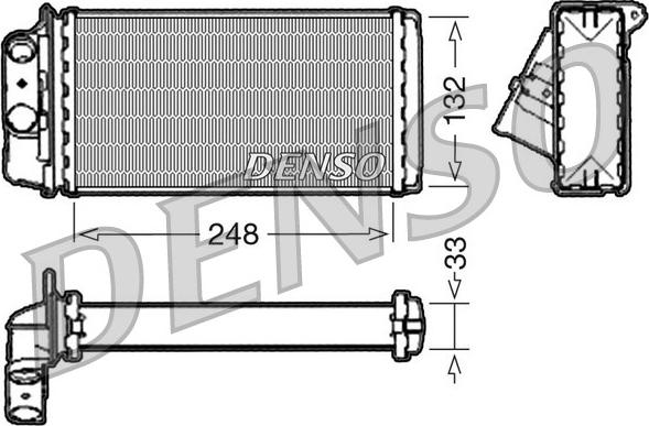 Denso DRR09050 - Теплообменник, отопление салона autosila-amz.com