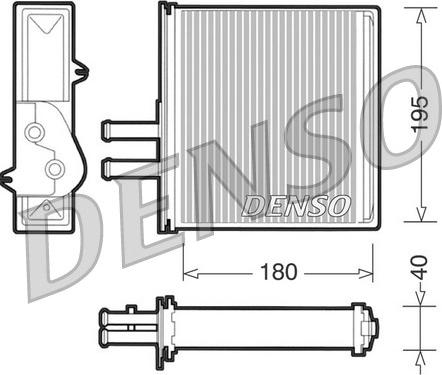 Denso DRR09060 - Радиатор отопителя autosila-amz.com