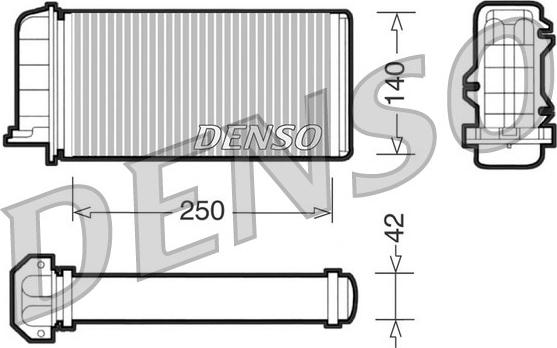 Denso DRR09001 - Теплообменник, отопление салона autosila-amz.com