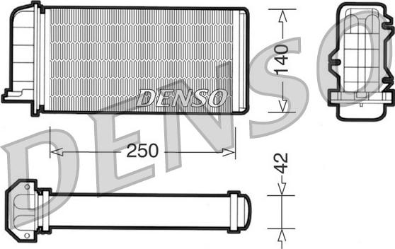 Denso DRR09002 - Теплообменник, отопление салона autosila-amz.com