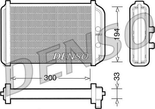 Denso DRR09033 - Теплообменник, отопление салона autosila-amz.com