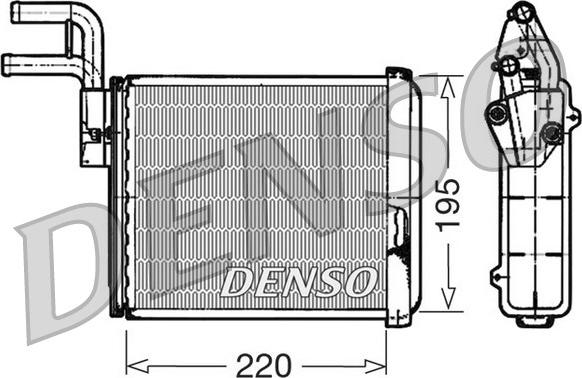 Denso DRR09032 - Теплообменник, отопление салона autosila-amz.com