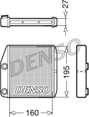 Denso DRR09075 - Теплообменник, отопление салона autosila-amz.com