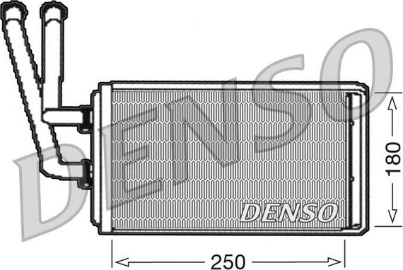 Denso DRR09100 - Теплообменник, отопление салона autosila-amz.com