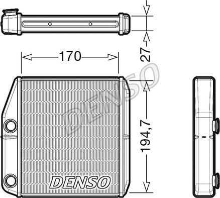 Denso DRR09101 - Теплообменник, отопление салона autosila-amz.com
