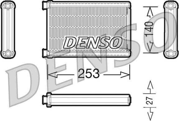 Denso DRR05005 - Теплообменник, отопление салона autosila-amz.com