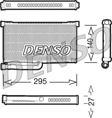 Denso DRR02004 - Радиатор отоп. AUDI A6 (C6) autosila-amz.com