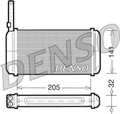 Denso DRR10002 - Теплообменник, отопление салона autosila-amz.com