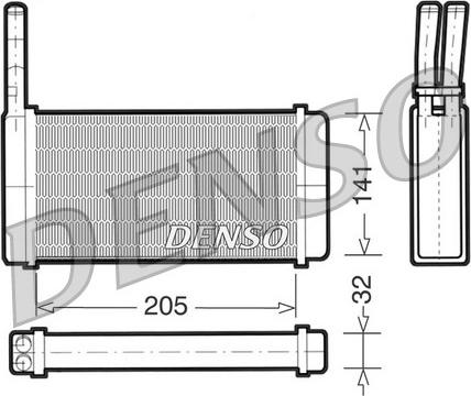 Denso DRR10010 - Теплообменник, отопление салона autosila-amz.com