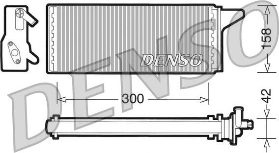 Denso DRR12001 - Теплообменник, отопление салона autosila-amz.com