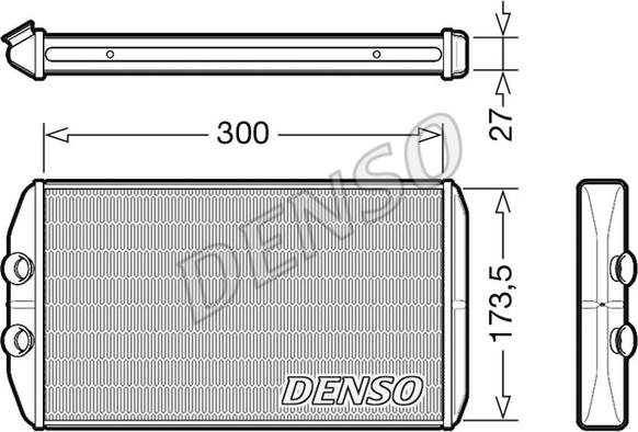 Denso DRR12008 - Теплообменник, отопление салона autosila-amz.com