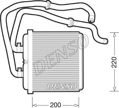 Denso DRR12003 - Теплообменник, отопление салона autosila-amz.com