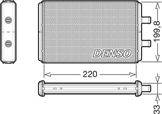 Denso DRR12016 - Теплообменник, отопление салона autosila-amz.com