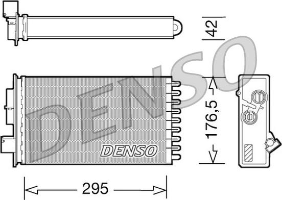 Denso DRR12022 - Теплообменник, отопление салона autosila-amz.com