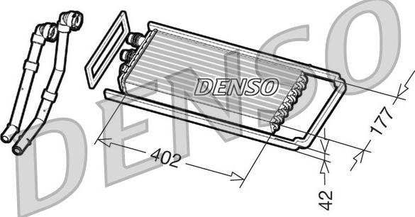 Denso DRR12100 - Теплообменник, отопление салона autosila-amz.com