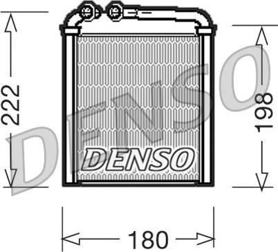 Denso DRR32005 - Радиатор отопителя SKODA: OCTAVIA (1Z3) 1.4/1.6/1.6 FSI/1.9 TDI/2.0 FSI/2.0 RS/2.0 TDI/2.0 TDI 16V/2 autosila-amz.com