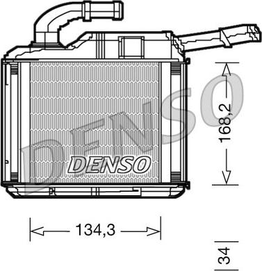 Denso DRR32010 - Теплообменник, отопление салона autosila-amz.com