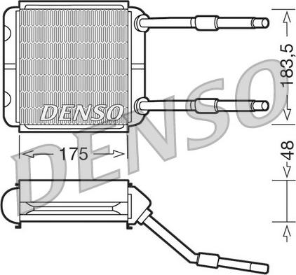 Denso DRR20001 - Теплообменник, отопление салона autosila-amz.com