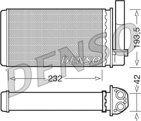 Denso DRR21003 - Теплообменник, отопление салона autosila-amz.com