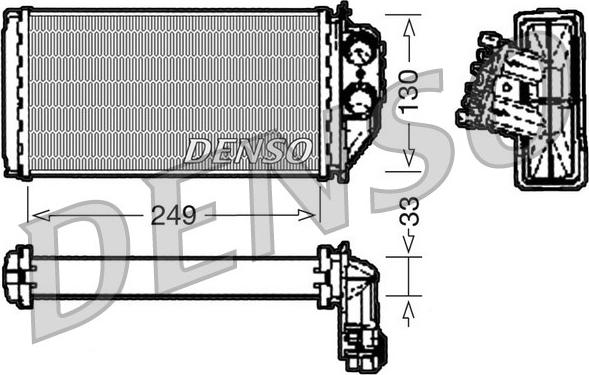 Denso DRR21002 - Теплообменник, отопление салона autosila-amz.com