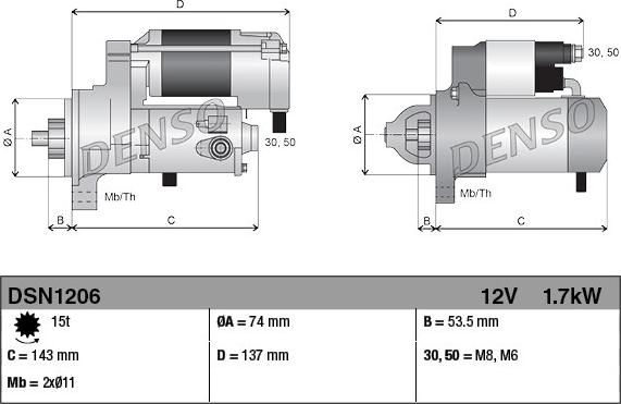 Denso DSN1206 - Автозапчасть autosila-amz.com