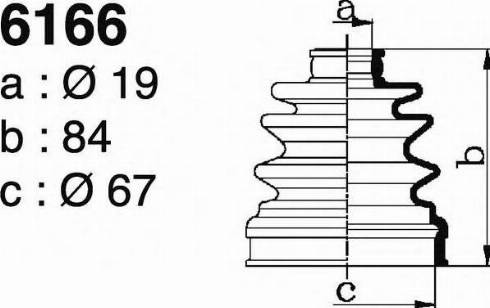 DEPA 6166 - Пыльник, приводной вал autosila-amz.com