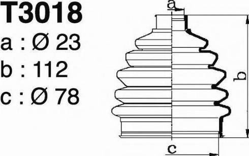 DEPA T3018 - Пыльник, приводной вал autosila-amz.com