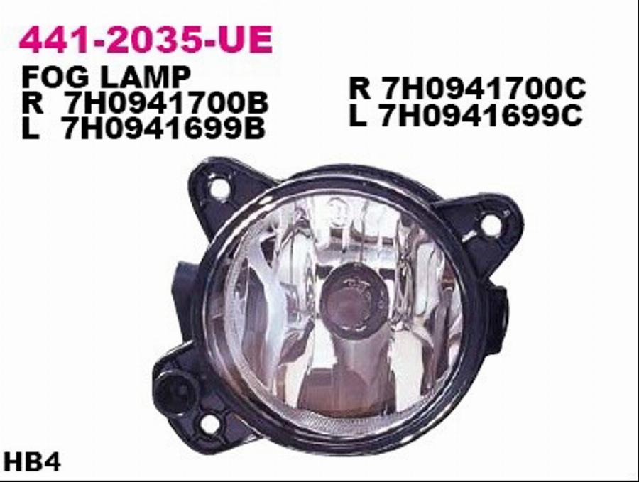 Depo 441-2035L-UE - Противотуманная фара autosila-amz.com