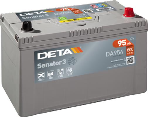 DETA DA954 - Стартерная аккумуляторная батарея, АКБ autosila-amz.com