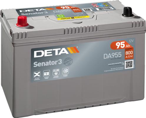 DETA DA955 - Стартерная аккумуляторная батарея, АКБ autosila-amz.com
