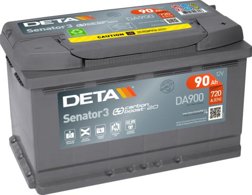 DETA DA900 - Стартерная аккумуляторная батарея, АКБ autosila-amz.com