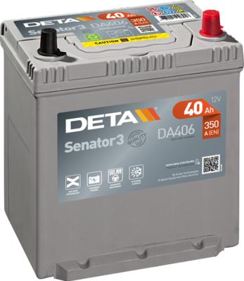 DETA DA406 - Стартерная аккумуляторная батарея, АКБ autosila-amz.com