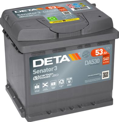 DETA DA530 - Стартерная аккумуляторная батарея, АКБ autosila-amz.com