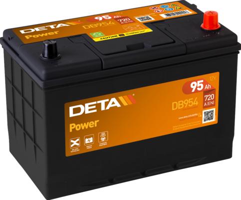 DETA DB954 - Аккумуляторная батарея 95Ah DETA POWER 12V 95AH 720A ETN 0(R+) Korean B1 306x173x222mm 23kg autosila-amz.com