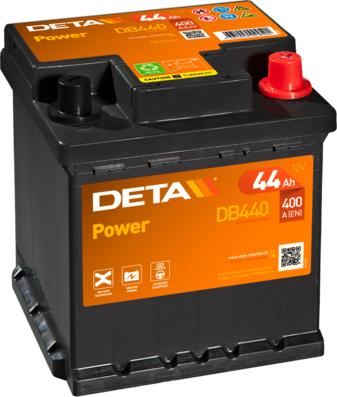 DETA DB440 - Стартерная аккумуляторная батарея, АКБ autosila-amz.com