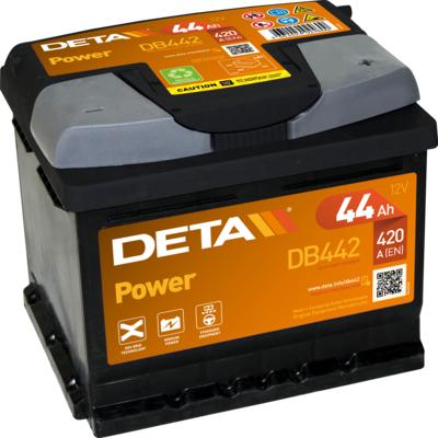 DETA DB442 - Стартерная аккумуляторная батарея, АКБ autosila-amz.com