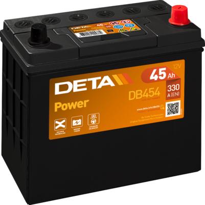 DETA DB454 - Стартерная аккумуляторная батарея, АКБ autosila-amz.com