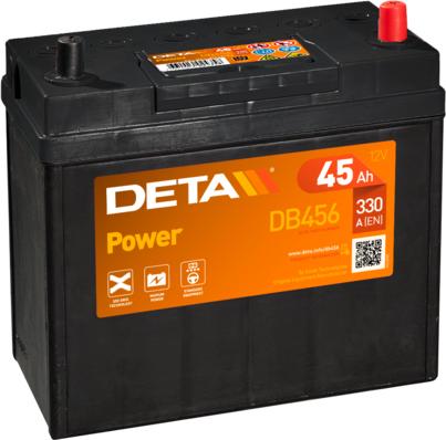 DETA DB456 - Стартерная аккумуляторная батарея, АКБ autosila-amz.com