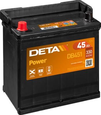 DETA DB451 - Стартерная аккумуляторная батарея, АКБ autosila-amz.com