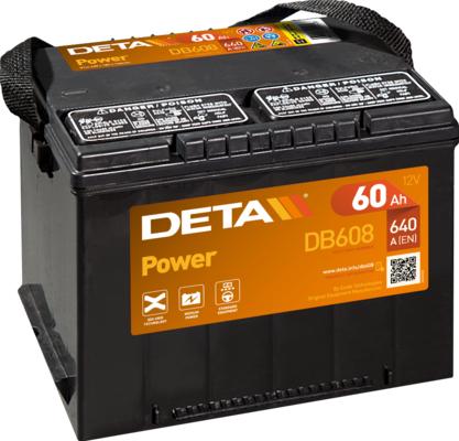 DETA DB558 - Стартерная аккумуляторная батарея, АКБ autosila-amz.com