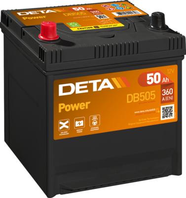 DETA DB505 - Стартерная аккумуляторная батарея, АКБ autosila-amz.com