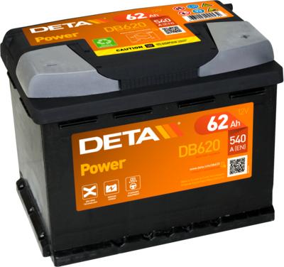 DETA DB620 - Стартерная аккумуляторная батарея, АКБ autosila-amz.com