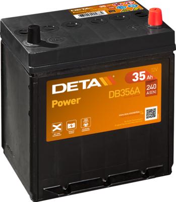 DETA DB356A - Стартерная аккумуляторная батарея, АКБ autosila-amz.com