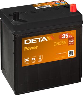 DETA DB356 - Стартерная аккумуляторная батарея, АКБ autosila-amz.com
