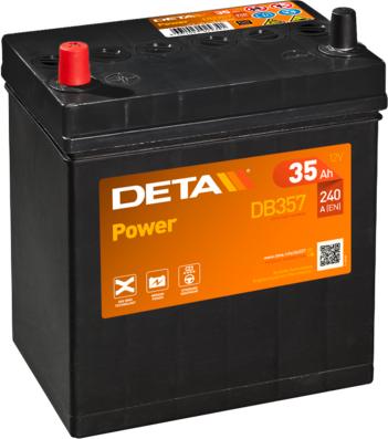 DETA DB357 - Стартерная аккумуляторная батарея, АКБ autosila-amz.com